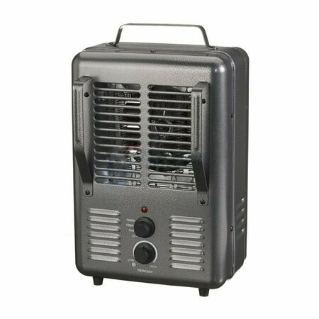 AMERICAN IMAGINATIONS 1500W Rectangle Grey Fan Space Heater Stainless Steel AI-37367